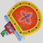 Banjara Mirror Work Wooden Elephant Decor Riser Nestasia