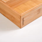 Adjustable Bamboo Kitchen Drawer Organiser For Cutlery Nestasia