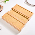 Adjustable Bamboo Kitchen Drawer Organiser For Cutlery Nestasia