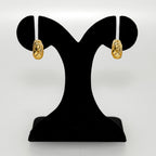 Woven In Gold Chic Metal Hoops Nestasia