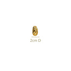 Woven In Gold Chic Metal Hoops Nestasia