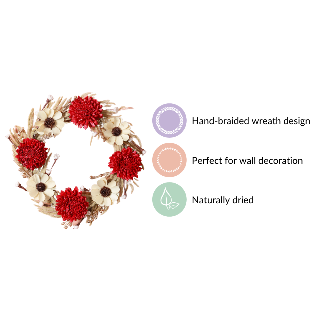 Sustainable Wreath For Home Decoration Nestasia