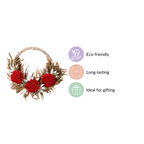 Festive Flower Wreath For Wall Decor Nestasia