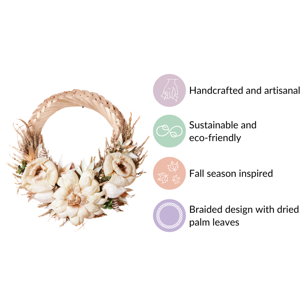 Eco-Friendly Wreath With Dried Flowers Nestasia