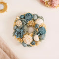 Sustainable Floral Wreath Garland Blue Nestasia