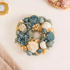 Sustainable Floral Wreath Garland Blue Nestasia