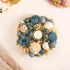 Sustainable Floral Wreath Garland Blue Nestasia