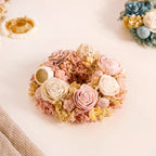 Eco-Friendly Rose Dried Flower Wreath Pink Nestasia