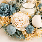 Sustainable Floral Wreath Garland Blue Nestasia