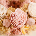 Eco-Friendly Rose Dried Flower Wreath Pink Nestasia