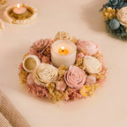Eco-Friendly Rose Dried Flower Wreath Pink Nestasia