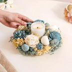 Sustainable Floral Wreath Garland Blue Nestasia