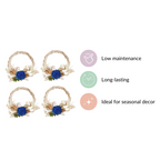 Mini Shola Flower Wreath Eco-Friendly Set Of 4 Nestasia