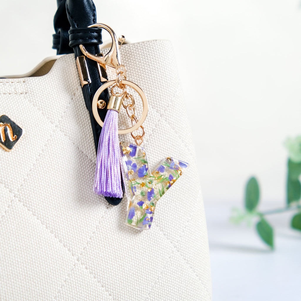 Infinite Charm Y Pressed Flower Keychain Nestasia