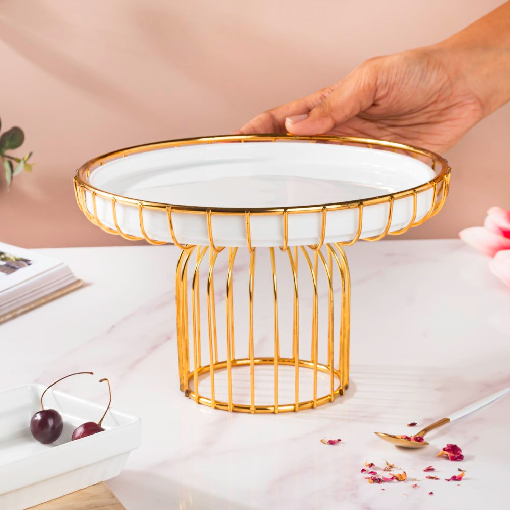 Metallic Cake Stand 8 inch Nestasia