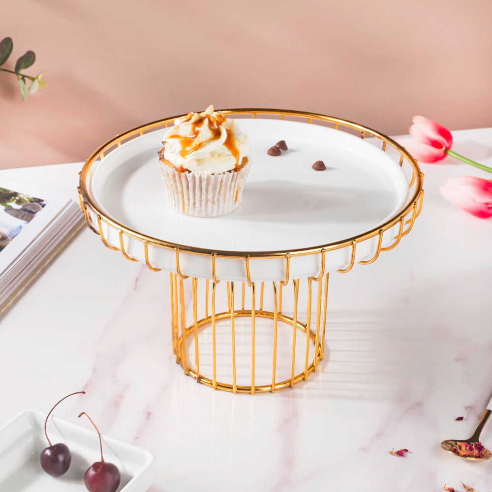 Metallic Cake Stand 8 inch Nestasia