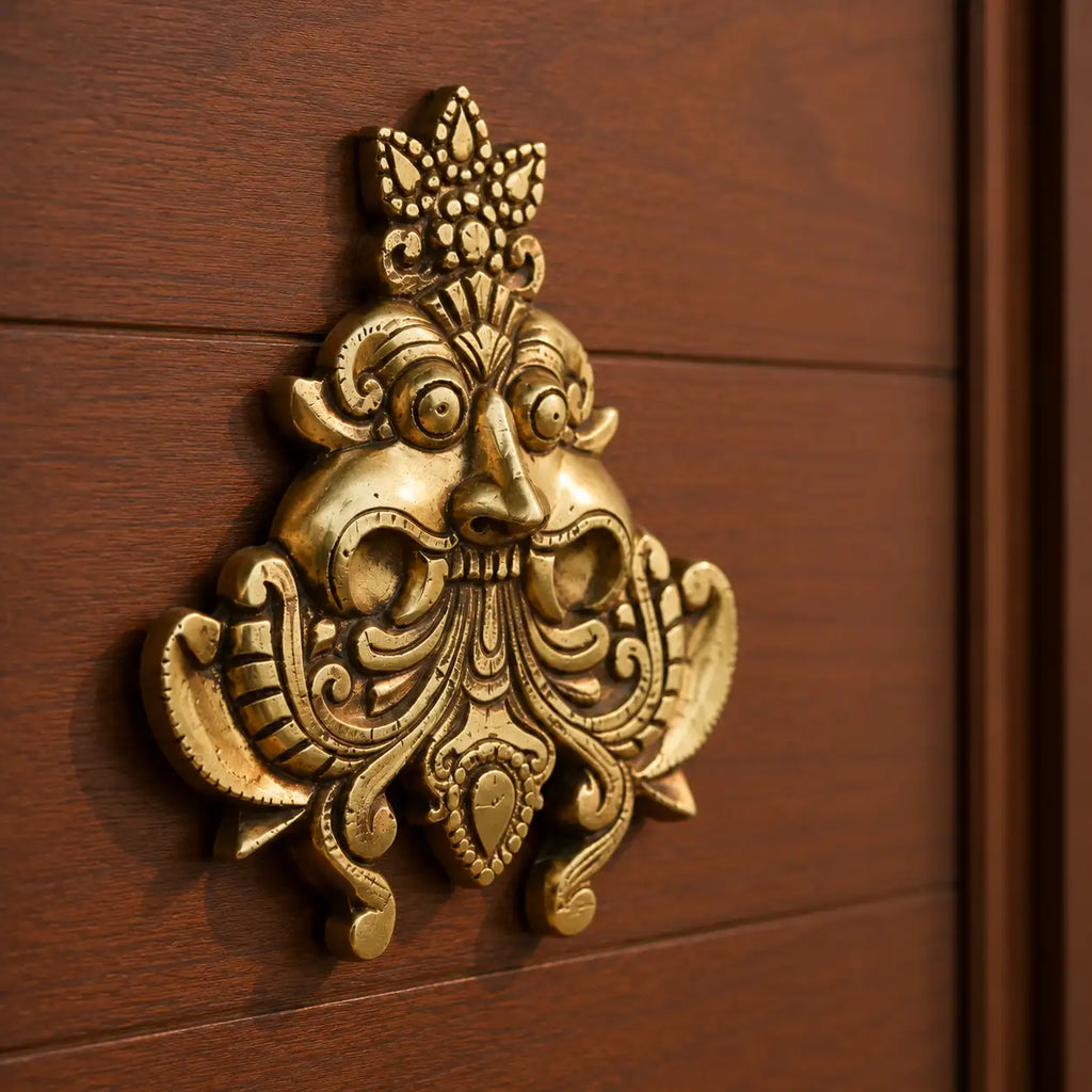 Brass Yali / Kirtimukha Face Wall Hanging Vedansh Craft