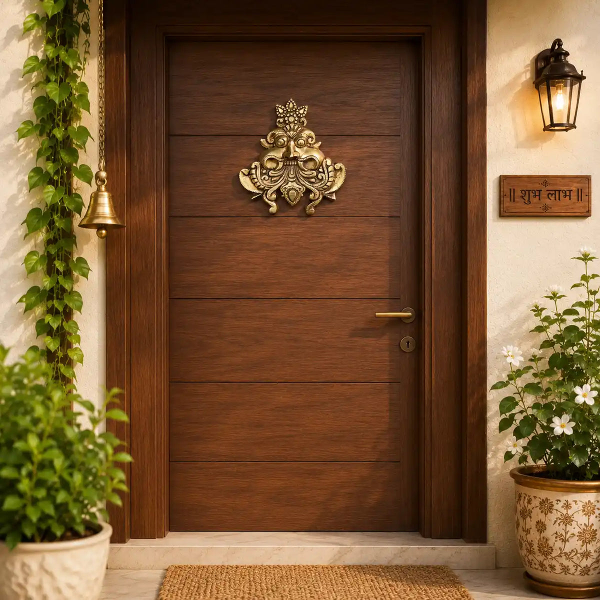 Brass Yali / Kirtimukha Face Wall Hanging Vedansh Craft