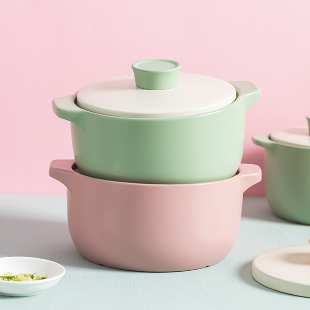 Pastel Green Cooking Pot Nestasia