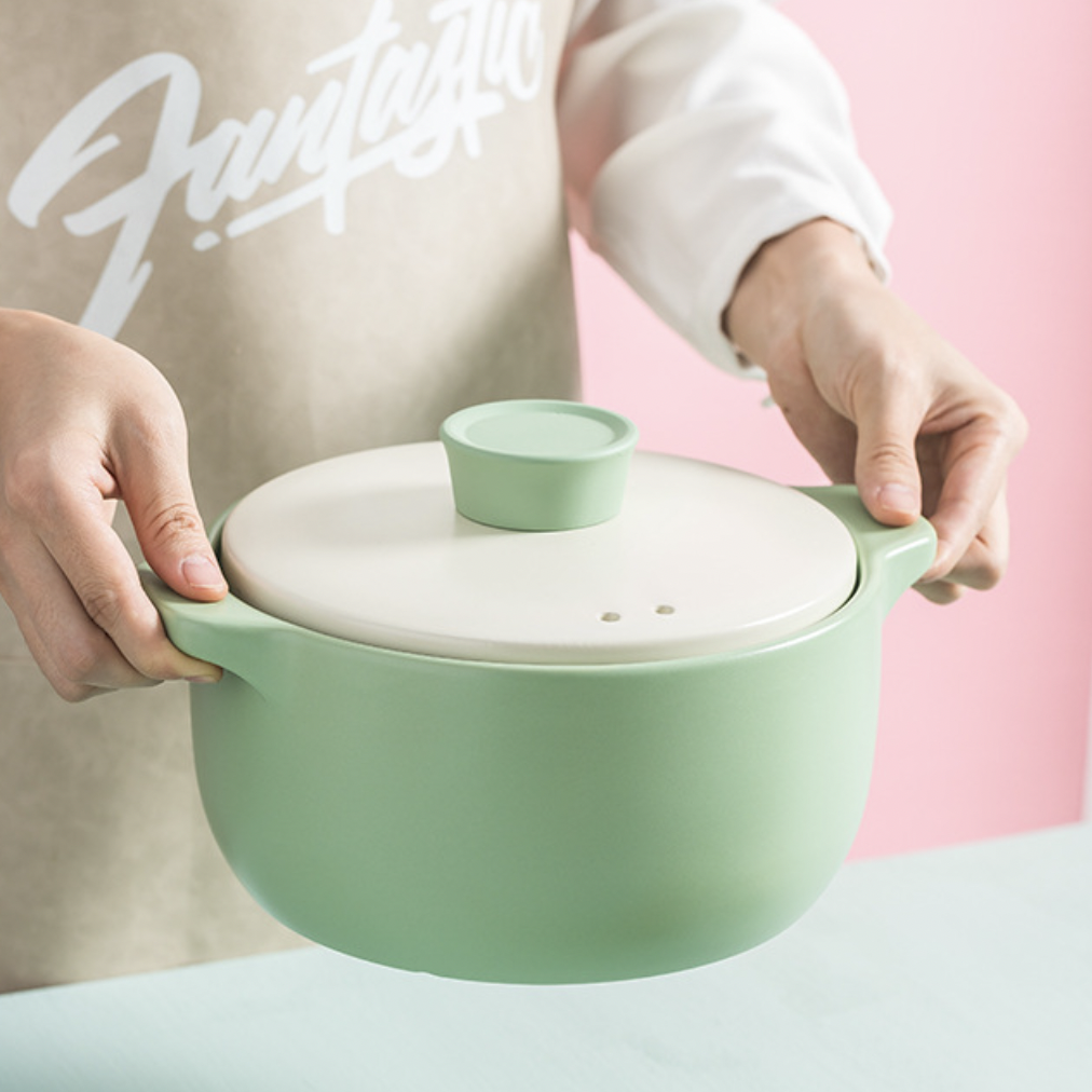 Pastel Green Cooking Pot Nestasia