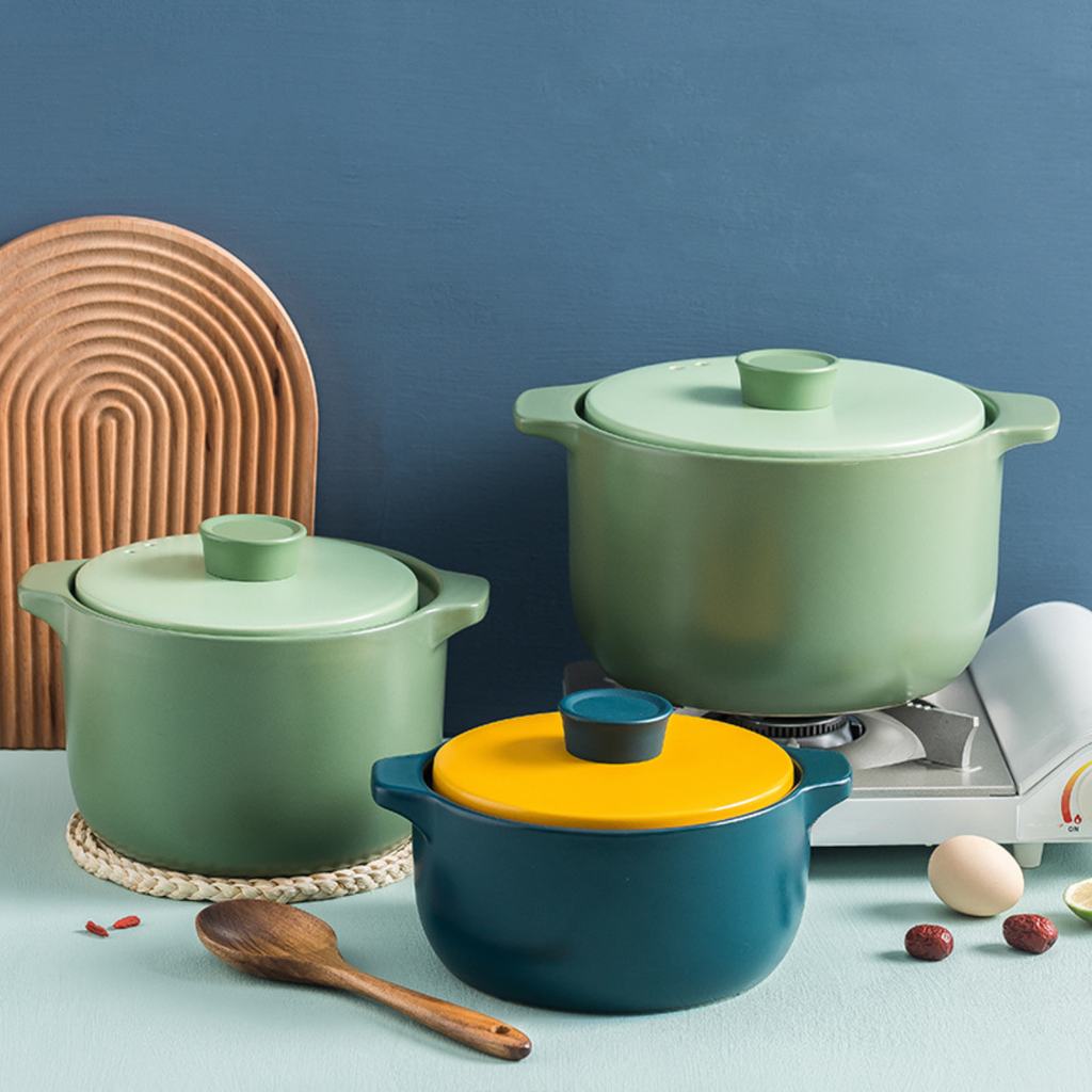 Dark Green Cooking Pot Nestasia