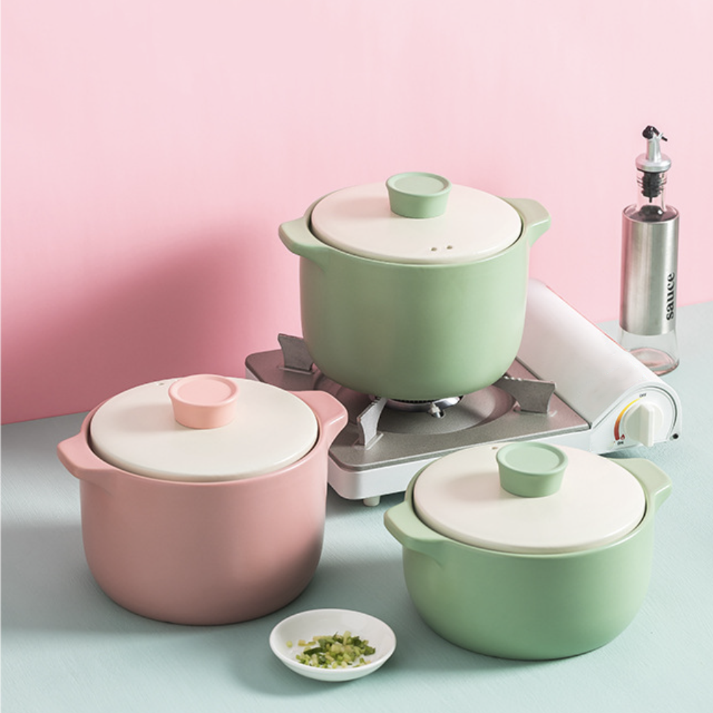 Pastel Green Cooking Pot Nestasia