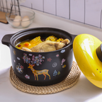Printed Yellow Cooking Pot Large Nestasia