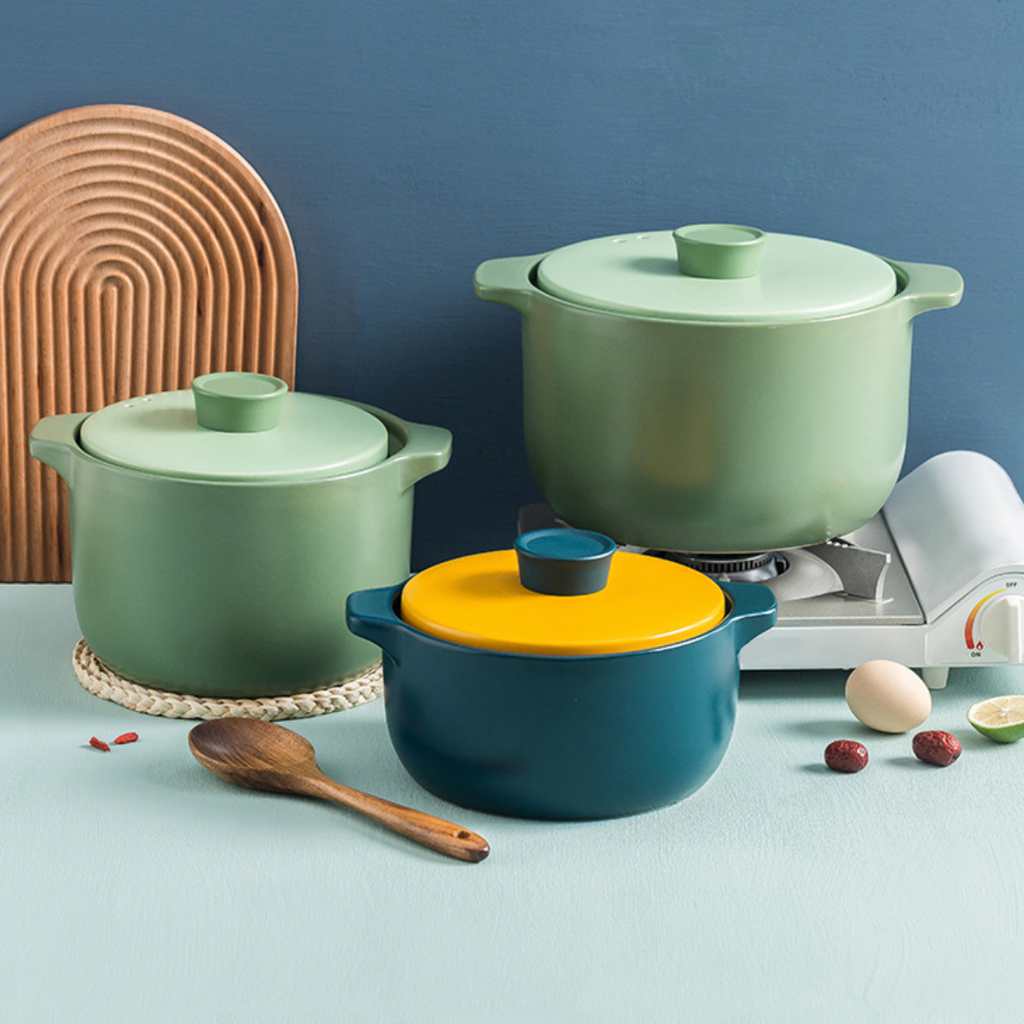 Dark Green Cooking Pot Nestasia