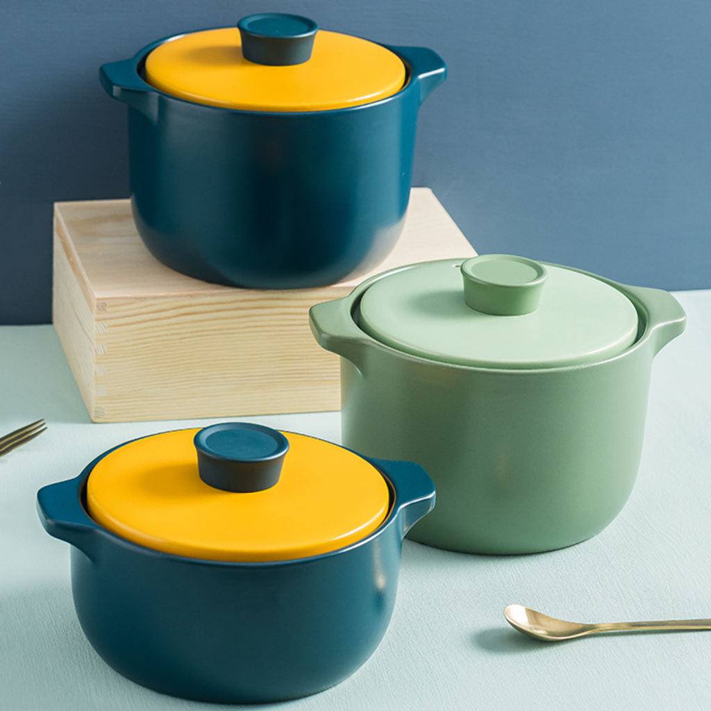 Dark Green Cooking Pot Nestasia