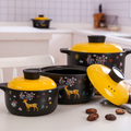 Printed Yellow Cooking Pot Small Nestasia