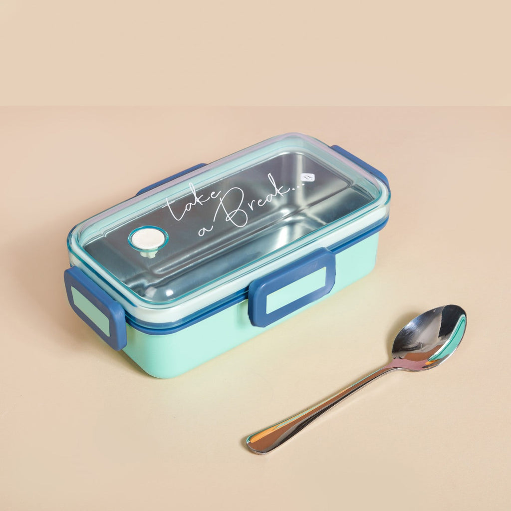 Stainless Steel Lunch Box Small Mint 530ml Nestasia